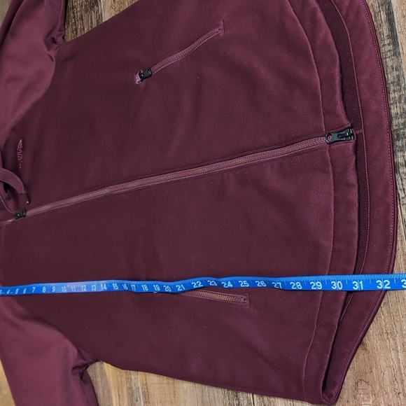 The North Face Jazzer Full Zip Extra Long Hoodie Size Medium in Oxblood Crimson - Picture 11 of 11